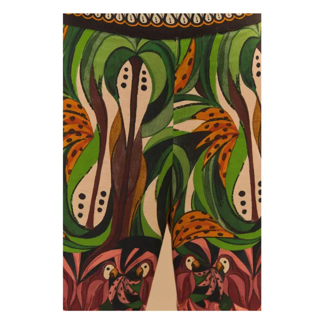 Coconut Tree Flow Pantalones de lino | Verde