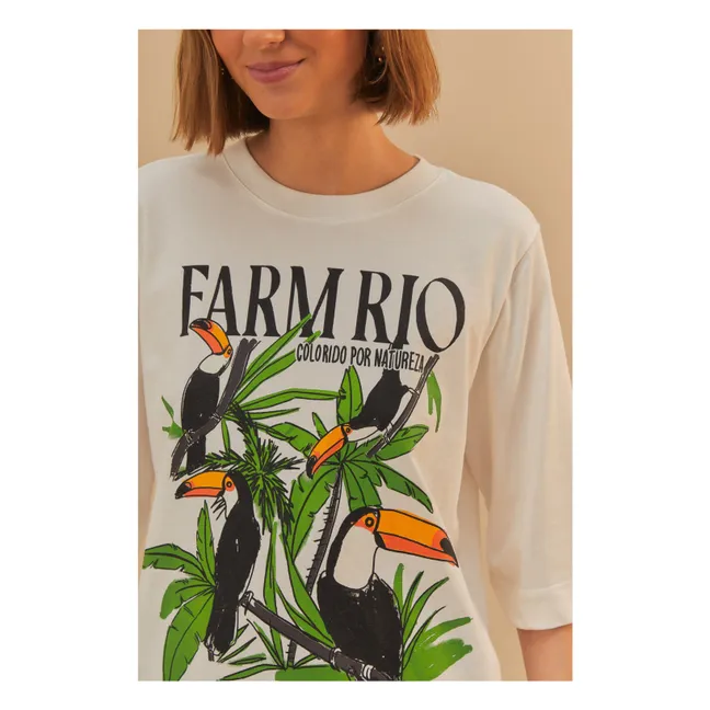 Camiseta Nature Lovers Tucans | Blanco Roto
