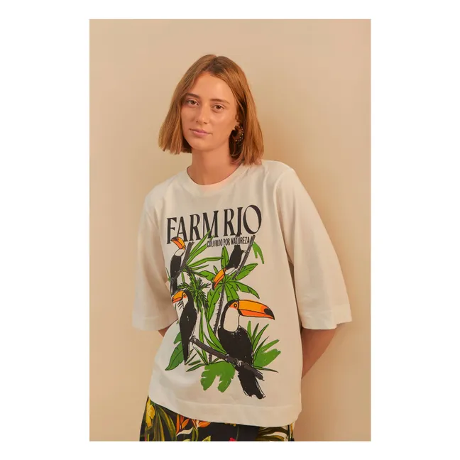 Camiseta Nature Lovers Tucans | Blanco Roto