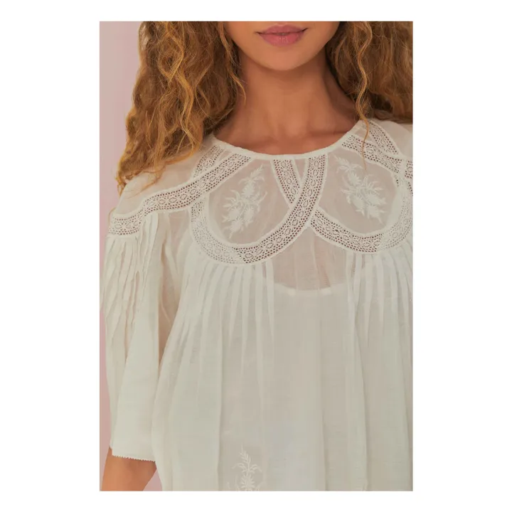 Blusa bordada | Blanco Roto- Imagen del producto n°3