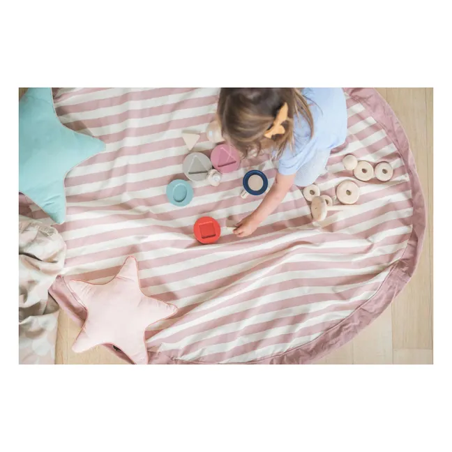 Noomad Bag / Playmat - Stripes | Pink