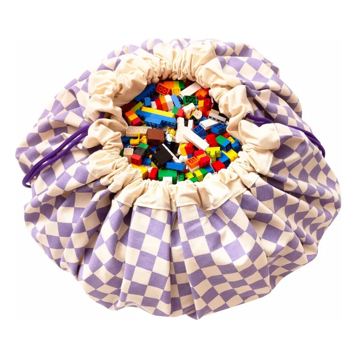 Bolsa de juego/alfombrilla - Vichy | Violeta- Imagen del producto n°0