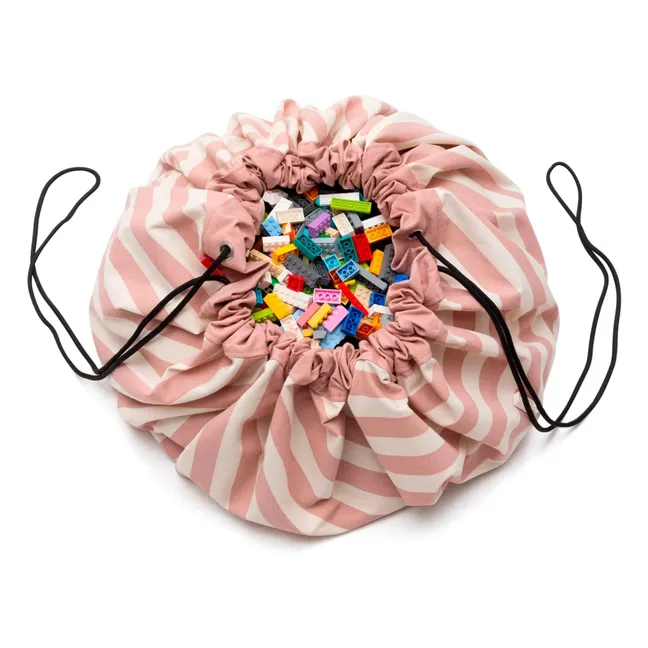 Noomad Tasche / Spielmatte - Streifen | Rosa