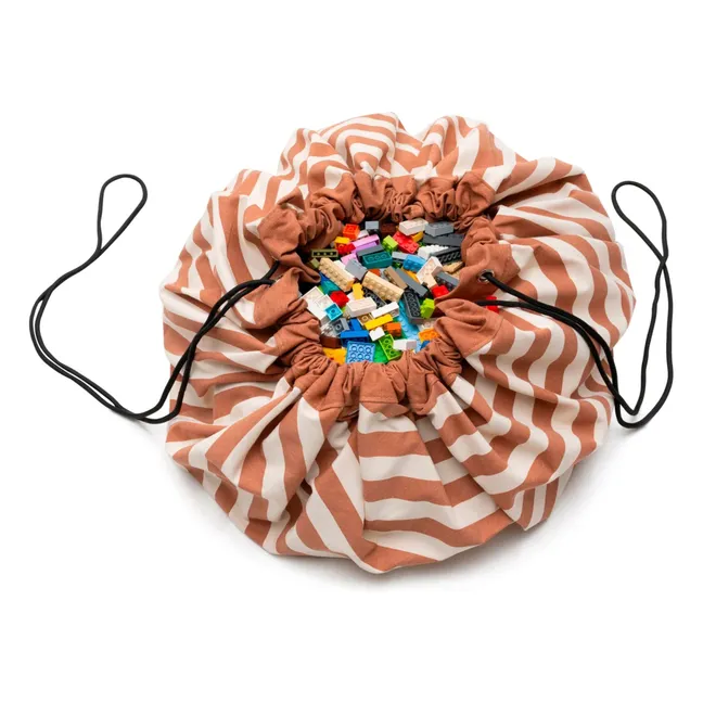 Sac / Tapis de jeu Noomad  - Rayures | Ocre