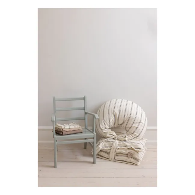 Almohada de lactancia Cream Stripe | Beige