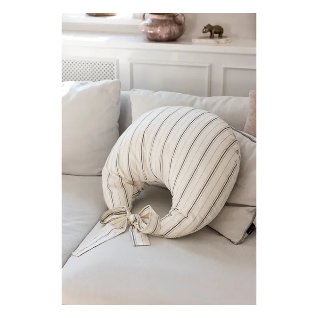 Almohada de lactancia Cream Stripe | Beige