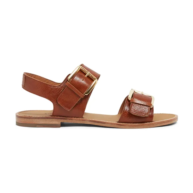 Beaulieu Leather Sandals | Caramel