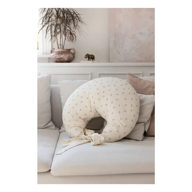 Coussin d'allaitement Sophora Leaves | Blanc