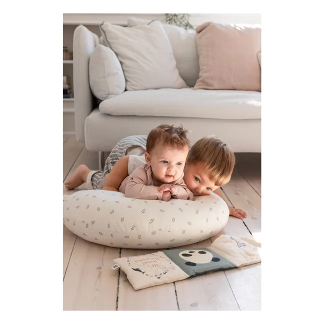 Coussin d'allaitement Sophora Leaves | Blanc
