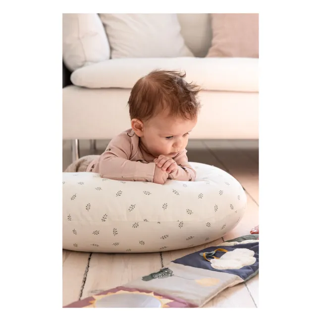 Coussin d'allaitement Sophora Leaves | Blanc