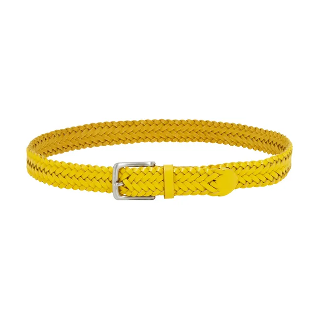 Braided Belt 3 cm | Yellow