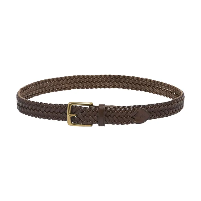 Braided Belt 3 cm | Brown