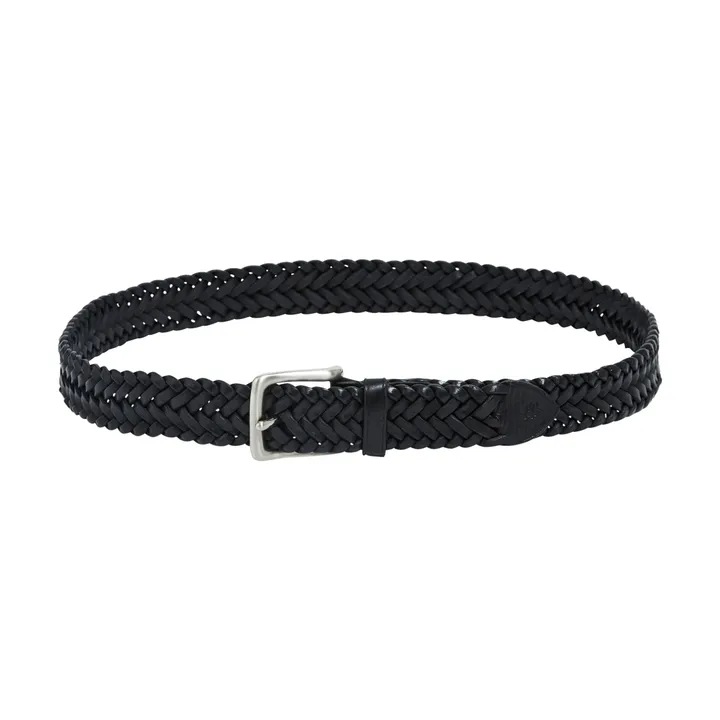 Ceinture Tressée 3 cm | Noir- Image produit n°0