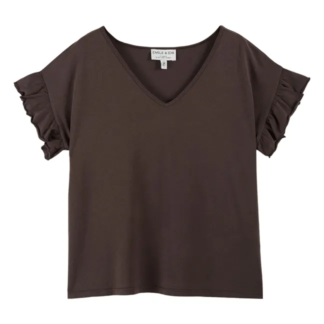 Babio Organic Cotton T-shirt | Charcoal grey