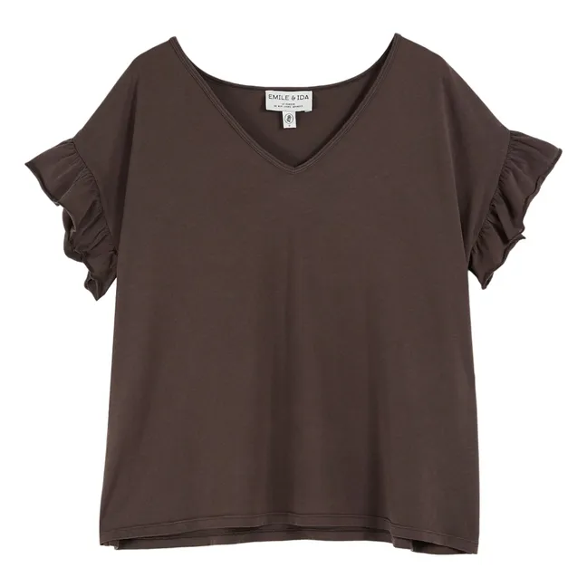 Babio Organic Cotton T-shirt | Charcoal grey