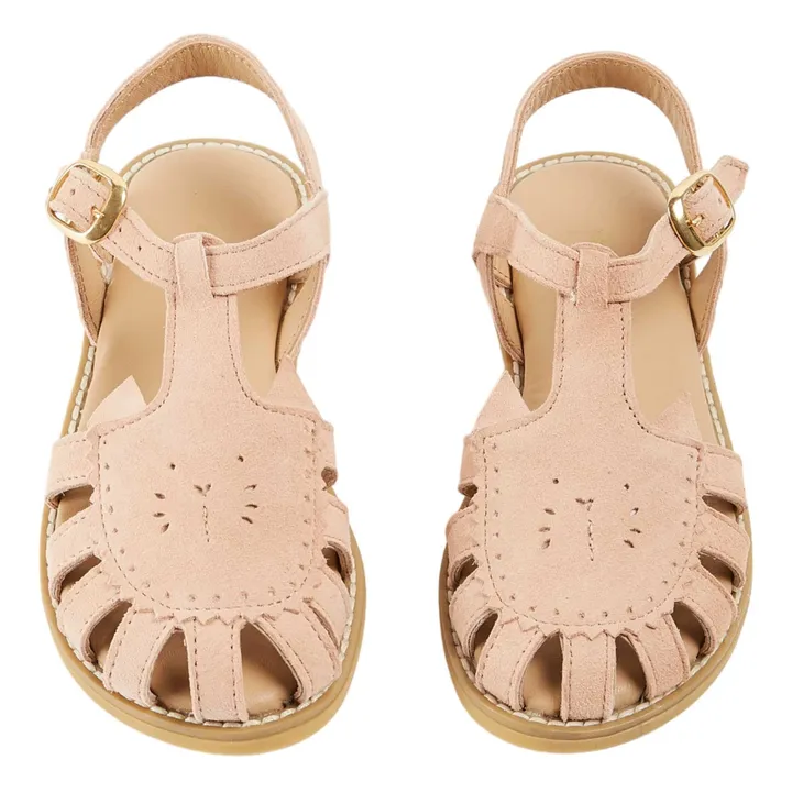 Leather Cat Sandals | Pale Pink- Product image n°0