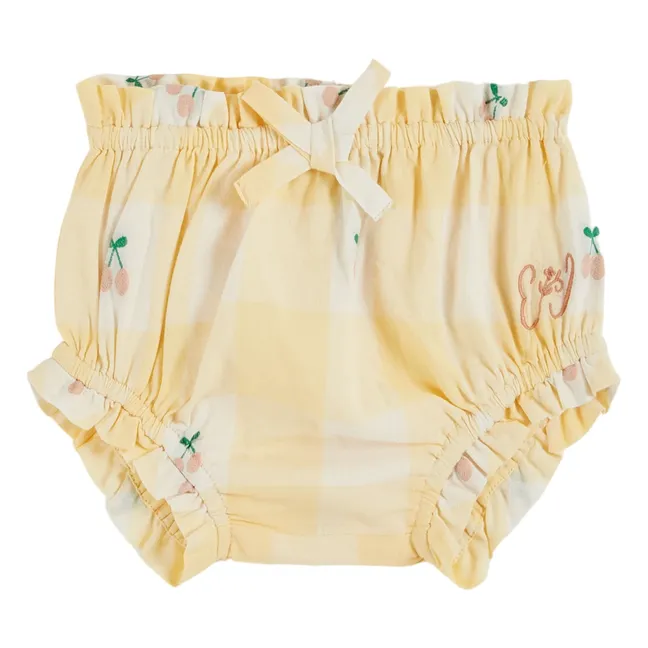 Bloomer Vichy Cerises | Giallo chiaro