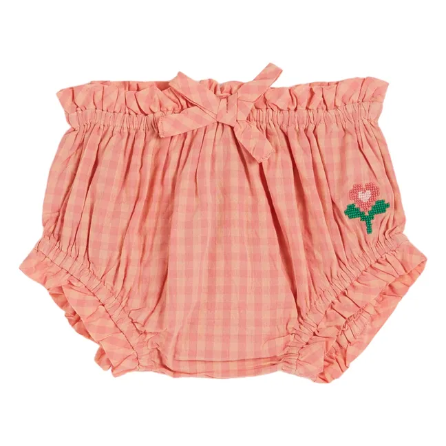 Bloomer Vichy Peonía | Rosa Melocotón