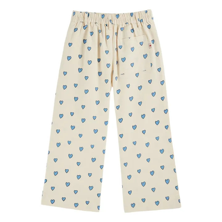 Pantalon Cœur | Crème- Image produit n°2