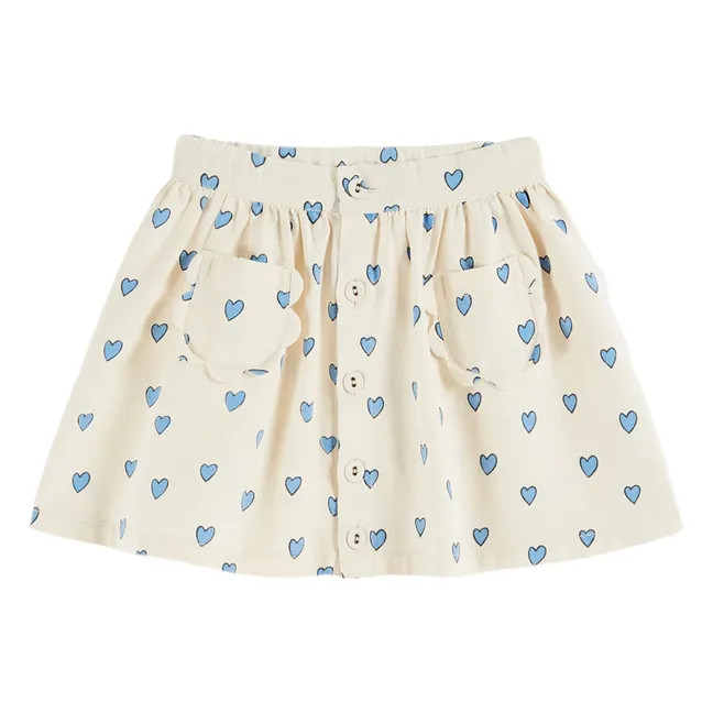 Heart pocket skirt | Cream