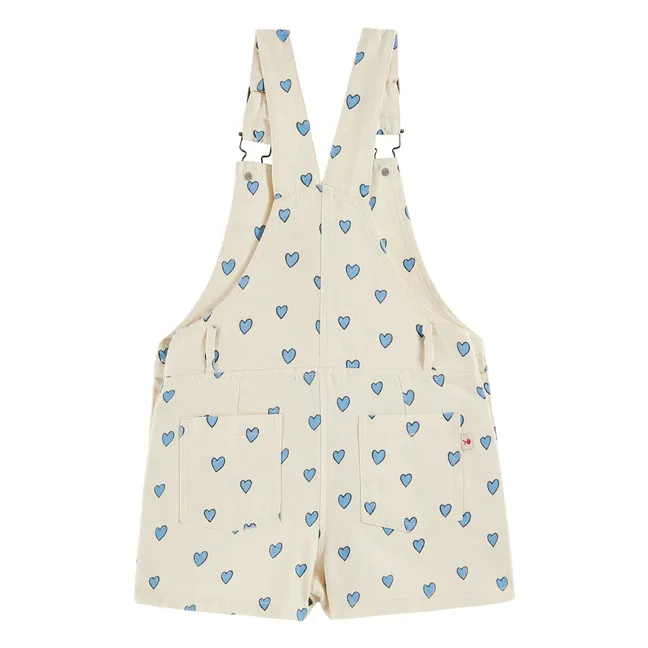 Heart dungarees | Cream