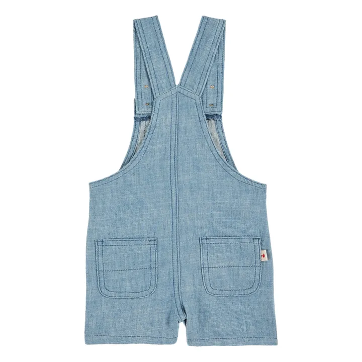 Salopette Chambray | Bleu Clair- Image produit n°1