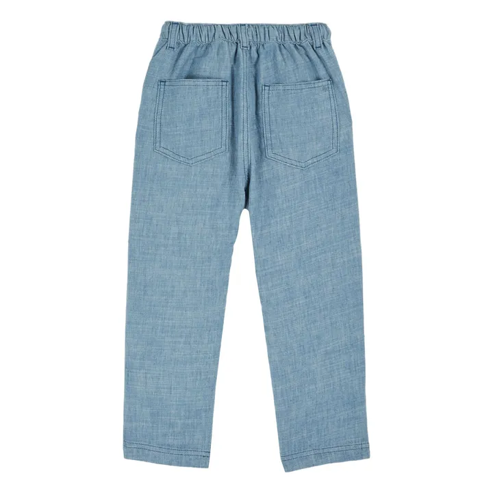 Pantalon Chambray | Bleu- Image produit n°2