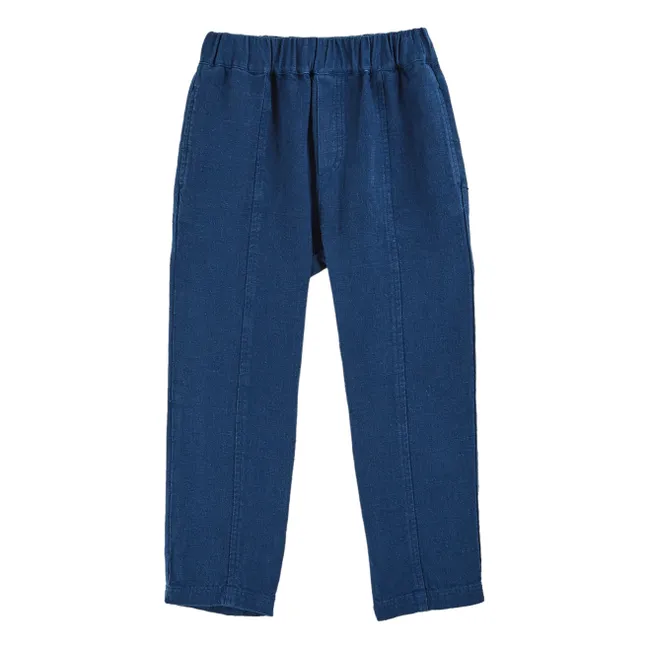 Pantalon Lin | Bleu marine