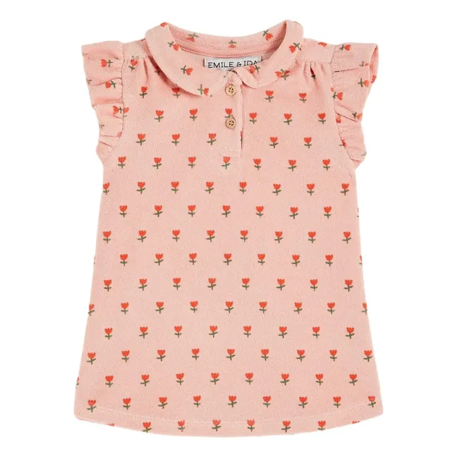 Vestido de toalla Petites Tulipes | Rosa