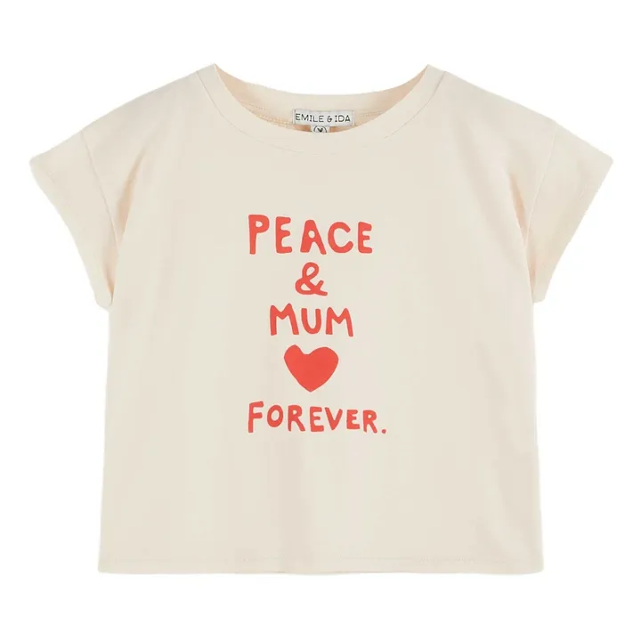 T-Shirt Fête des Mères Coton Bio | Crème- Image produit n°2