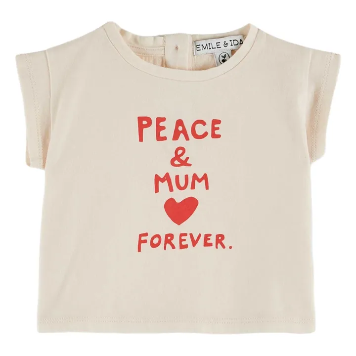 T-Shirt Fête des Mères Coton Bio | Crème- Image produit n°0