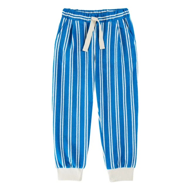Jogger Frottee-Streifen | Blau