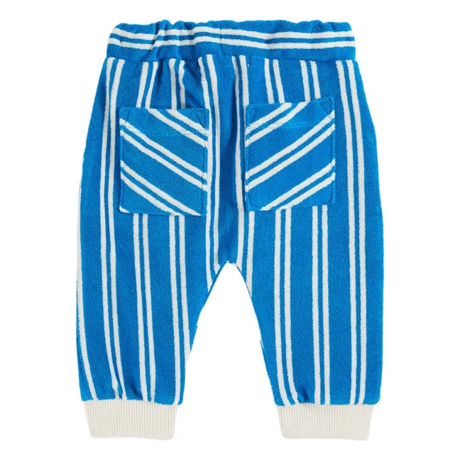 Jogger Frottee-Streifen | Blau