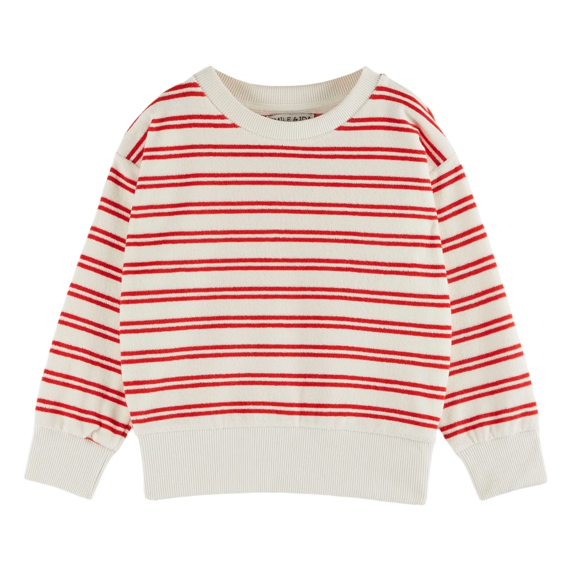 Emile Et Ida Red Stripe Sweat