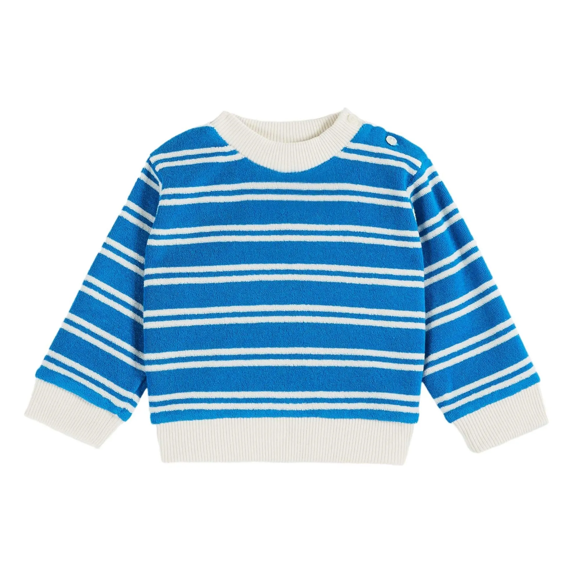 Emile Et Ida Blue Stripe Sweat