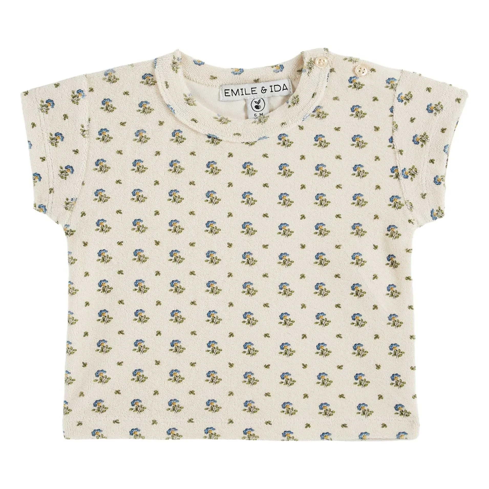 Emile Et Ida Cream Iris Sponge T-Shirt