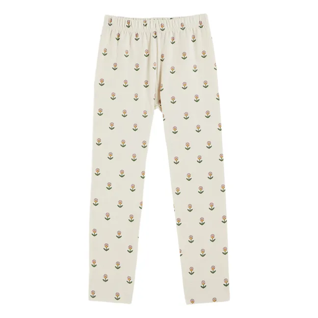 Fleurs Douce Legging | Ecru
