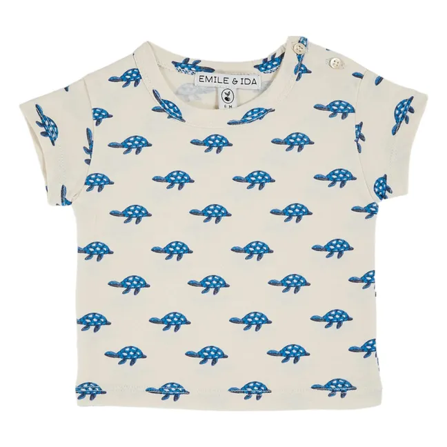 Camiseta de tortuga de algodón ecológico | Crudo