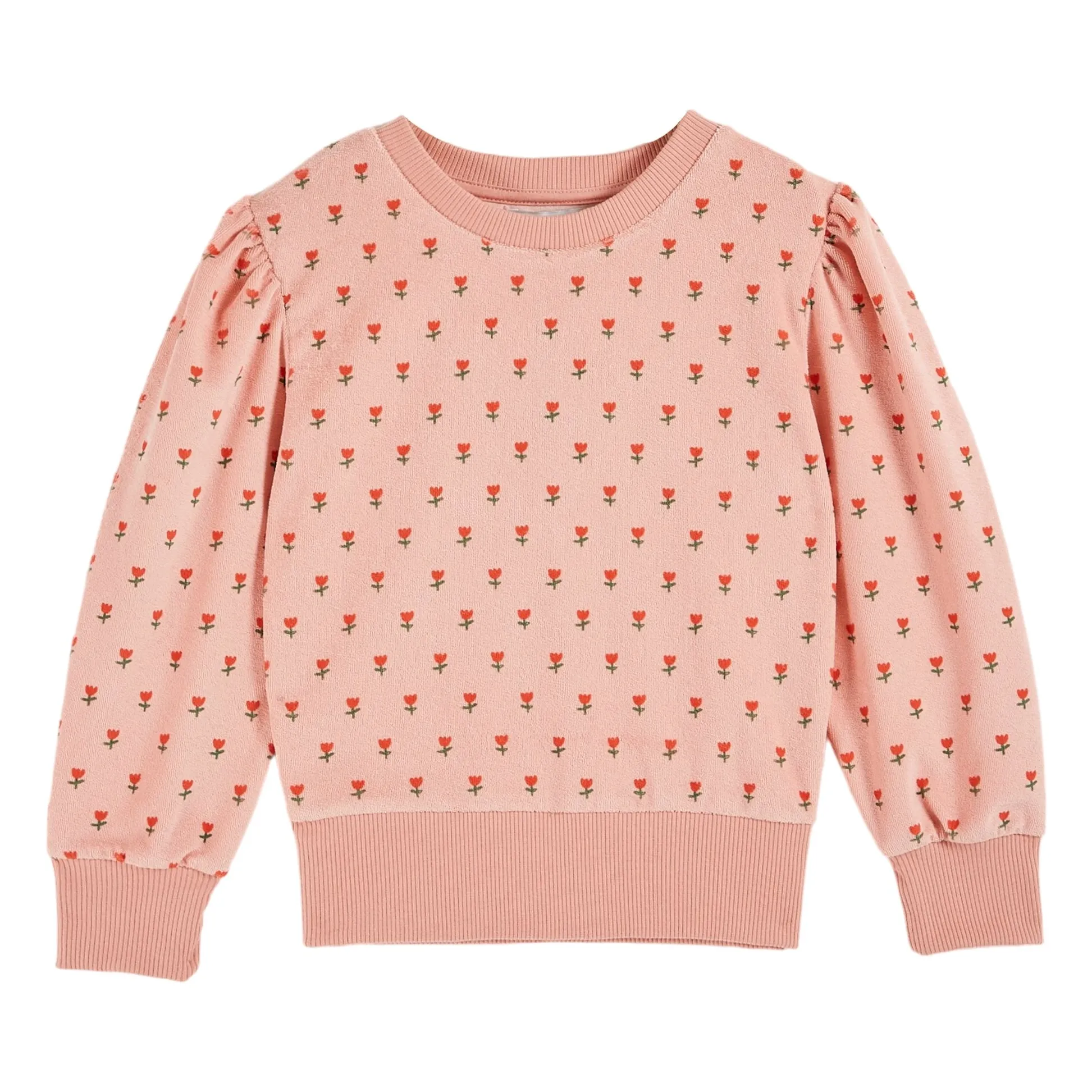 Sweat Petite Tulipe Eponge | Rose- Image produit n°1