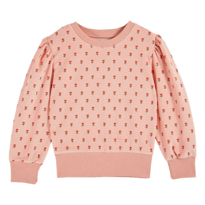 Sweat Petite Tulipe Eponge | Rose- Image produit n°1