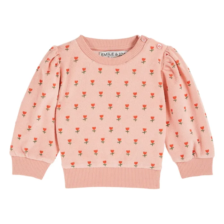 Sweat Petite Tulipe Eponge | Rose- Image produit n°0