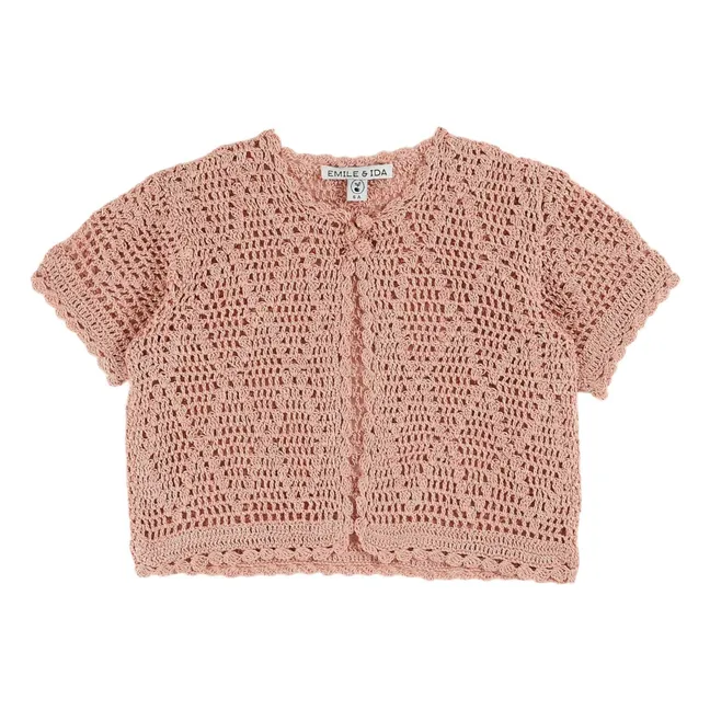 Cardigan Crochet | Pink