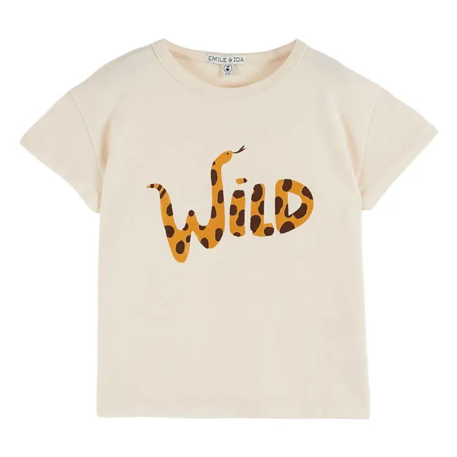 Wild Organic Cotton T-Shirt | Cream