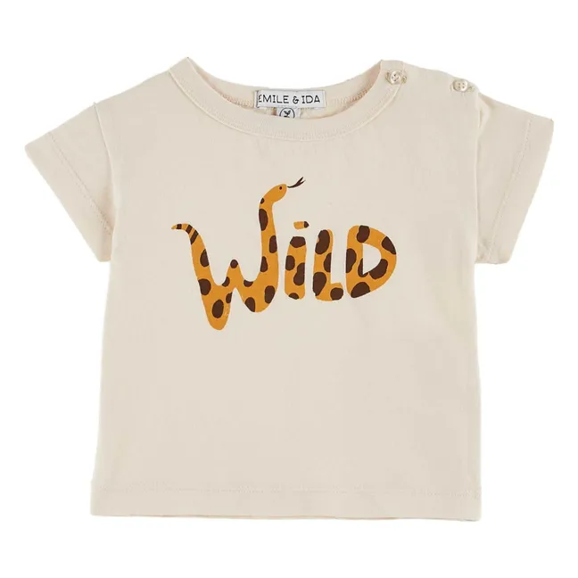 Wild Organic Cotton T-Shirt | Cream