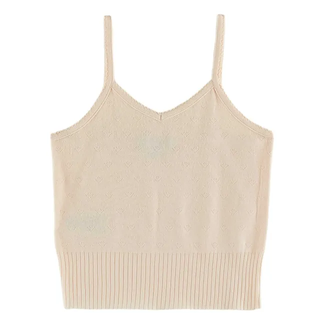 Camiseta de punto | Crema