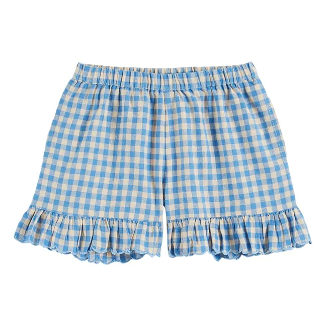 Pantaloncini Vichy Lagoon | Blu