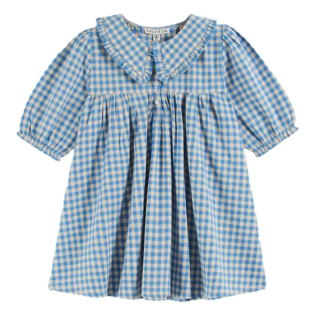 Vichy-Kleid Lagon | Blau