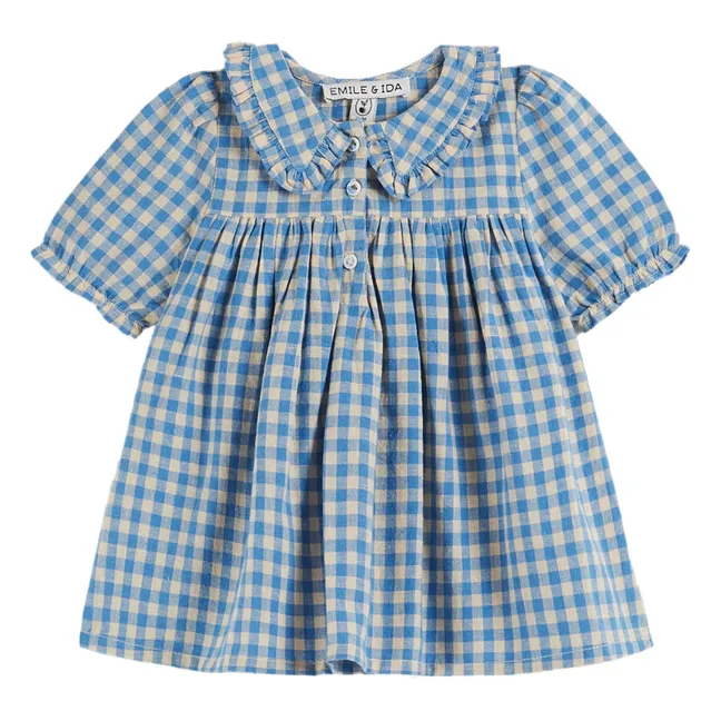 Vichy-Kleid Lagon | Blau