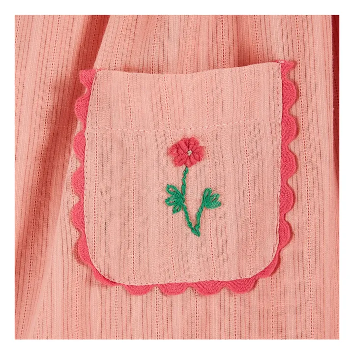 Robe Brodée | Rose pêche- Image produit n°5