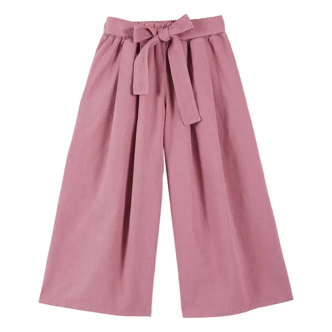 Pantaloni in lino | Rosa antico